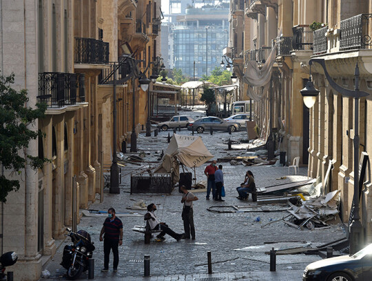 Aftermath of massive blast in Beirut, Lebanon - 05 Aug 2020