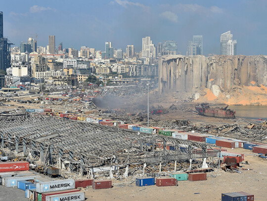 Aftermath of massive blast in Beirut, Lebanon - 05 Aug 2020