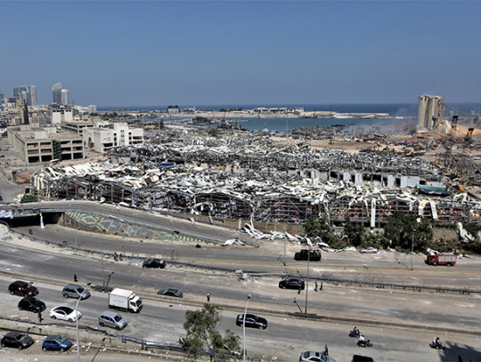 Aftermath of massive blast in Beirut, Lebanon - 05 Aug 2020