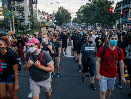 Protest against the shooting of Jacob Blake, Washington, USA - 24 Aug 2020