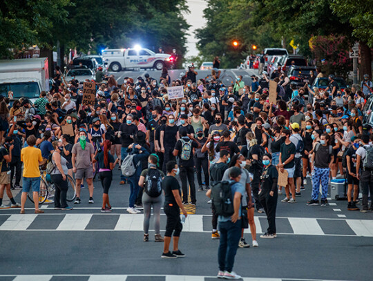 Protest against the shooting of Jacob Blake, Washington, USA - 24 Aug 2020