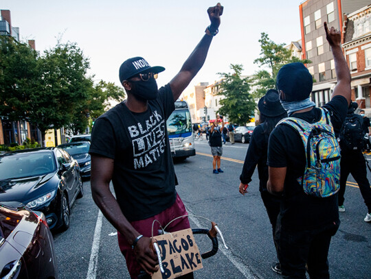 Protest against the shooting of Jacob Blake, Washington, USA - 24 Aug 2020