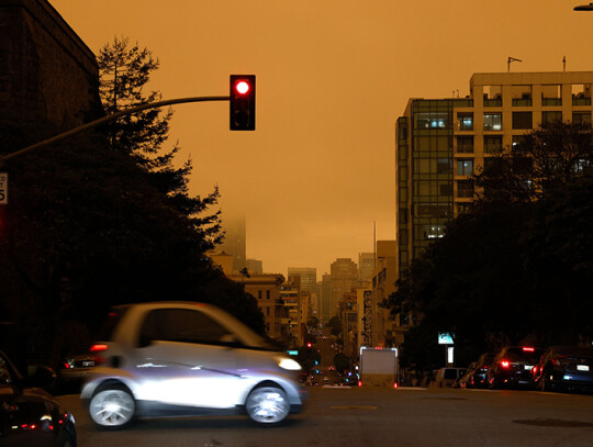 Wildfire smoke turns San Francisco Bay Area sky orange, USA - 09 Sep 2020