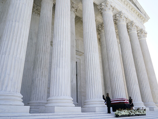 Late Justice Ginsburg lay in repose at the US Supreme Court, Washington, USA - 23 Sep 2020