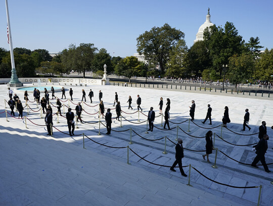 Late Justice Ginsburg lay in repose at the US Supreme Court, Washington, USA - 23 Sep 2020