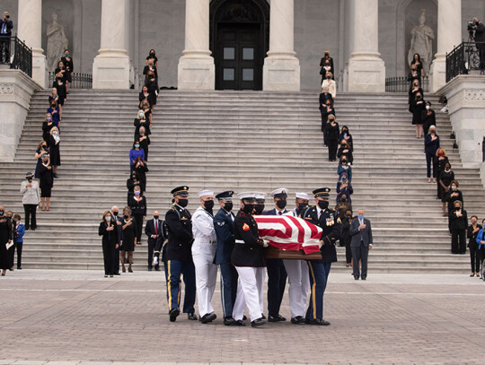 Late US Supreme Court Justice Ruth Bader Ginsburg to Lie in State at the US Capitol, Washington, USA - 25 Sep 2020