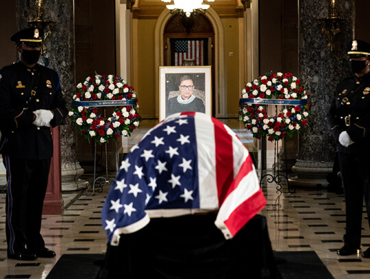 Late Justice Ginsburg lies in state, Washington, USA - 25 Sep 2020