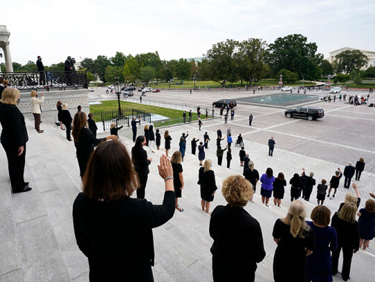 Late Justice Ginsburg lies in state, Washington, USA - 25 Sep 2020