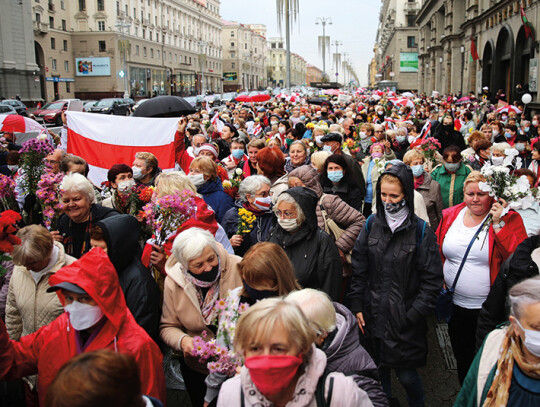 Protests  in Minsk, Belarus - 12 Oct 2020