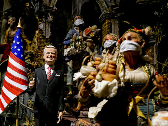 Naples artist creates figurine of Joe Biden after US presidential election, Italy - 19 Nov 2020