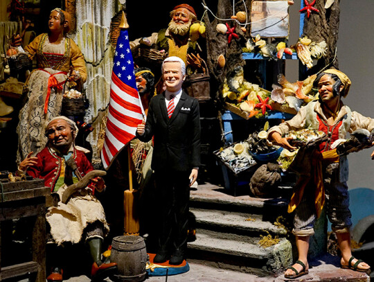 Naples artist creates figurine of Joe Biden after US presidential election, Italy - 19 Nov 2020