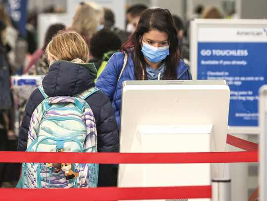 Thanksgiving travel at O'Hare International Airport, Chicago, USA - 25 Nov 2020