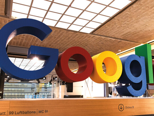 Google logo in Berlin, Germany - 24 Jun 2019