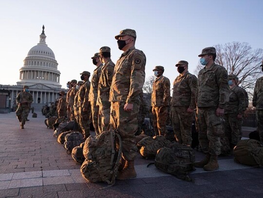 Security at the US Capitol, Washington, USA - 12 Jan 2021