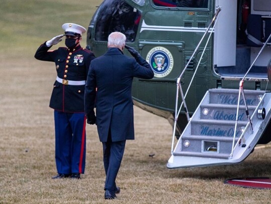 President Biden is traveling to Milwaukee to participate in a town hall meeting, Washington, USA - 16 Feb 2021