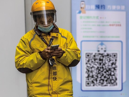 Covid-19 street vaccination booths in Shanghai, China - 08 Apr 2021