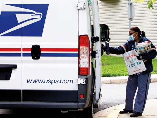 United States Postal Service deliveries in Silver Spring, Maryland, USA - 28 Apr 2020