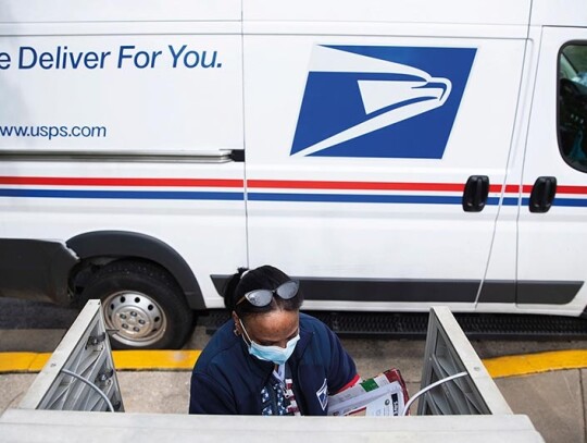 United States Postal Service deliveries in Silver Spring, Maryland, USA - 28 Apr 2020