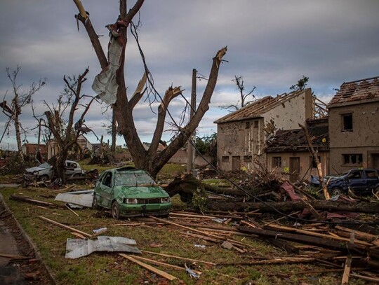 Tornado hits South Moravia region in Czech Republic's south-east, Mikulcice - 25 Jun 2021