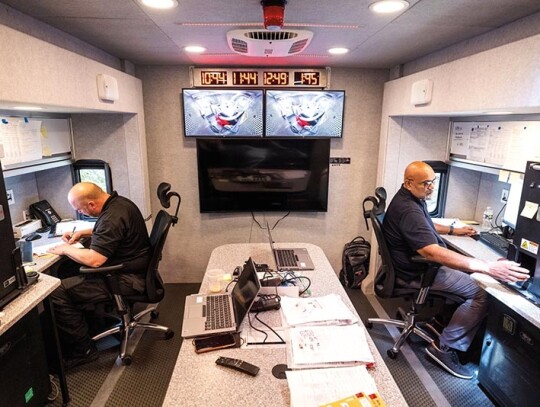 Deputy AG Monaco Garland visits ATF mobile command center, Washington, USA - 22 Jul 2021