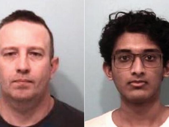 Od lewej:  Jerome Alan Vahary, Vatsal Patel fot. Naperville Police Department