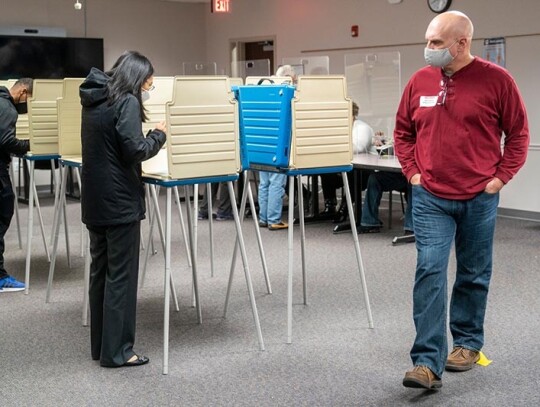 Election day in the Virginia governor's race between former Democratic governor Terry McAuliffe and Republican businessman Glenn Youngkin, Fairfax, USA - 02 Nov 2021