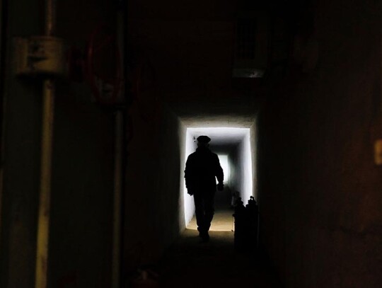 Media tour of Kiev's bomb shelters, Ukraine - 08 Dec 2021