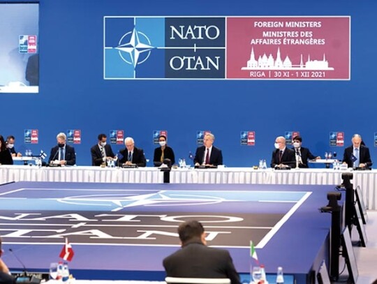 Meeting of the North Atlantic Council - Meeting of NATO Ministers of Foreign Affairs in Riga, Latvia - 30 Nov and 1 Dec 2021