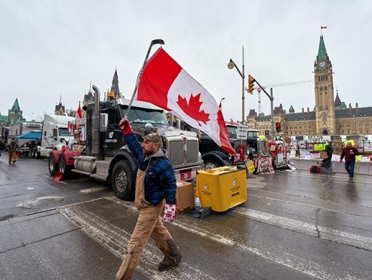 Truckers protest in Ottawa, Canada - 10 Feb 2022