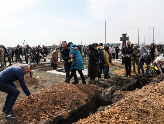 Funeral ceremony for Ukrainian soldier in Odesa, Ukraine - 29 Mar 2022