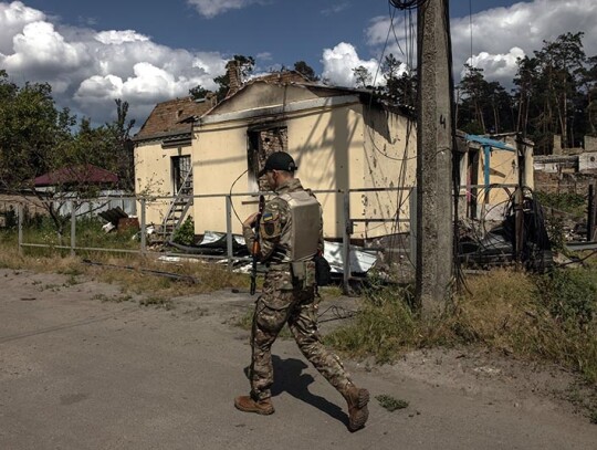 Destruction in Irpin, Ukraine - 16 Jun 2022