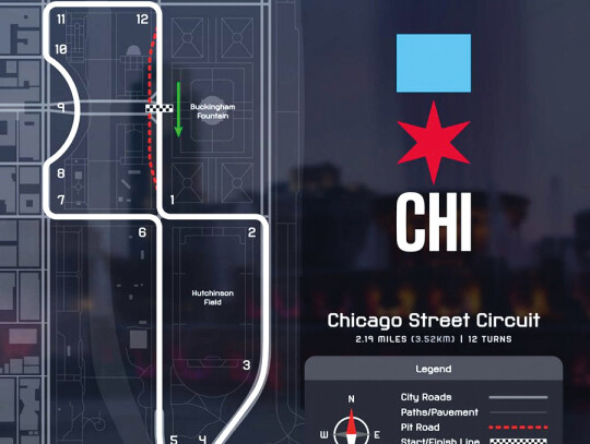 1 NASCAR Chicago mapa