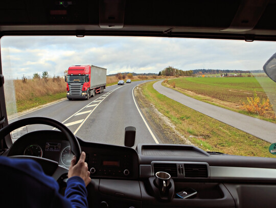 truck cockpit