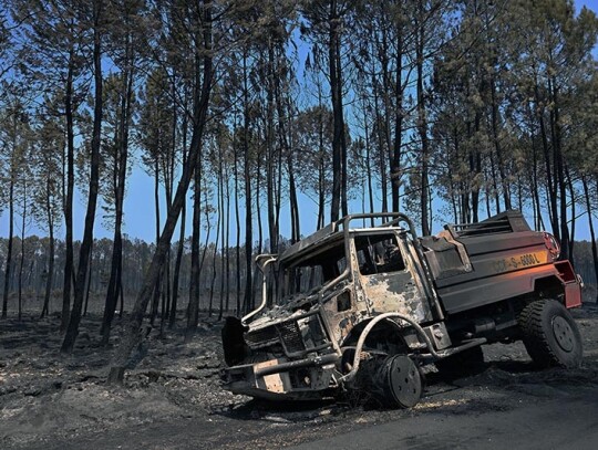 Wildfires in southwestern France, Belin Beliet - 11 Aug 2022