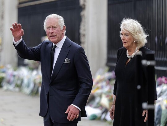 Charles III arrives to Buckingham Palace as king for the first time after Queen Elizabeth's death, London, United Kingdom - 09 Sep 2022