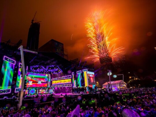 Taipei 101 New Year fireworks celebration, Taiwan - 01 Jan 2023