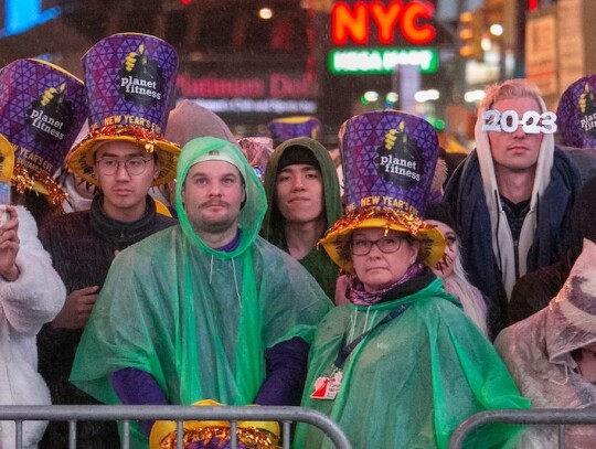 Times Square on New Year's Eve, New York, USA - 31 Dec 2022
