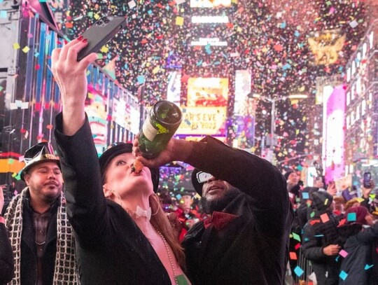 Times Square on New Year's Eve, New York, USA - 31 Dec 2022