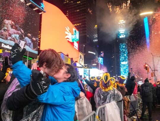 Times Square on New Year's Eve, New York, USA - 31 Dec 2022