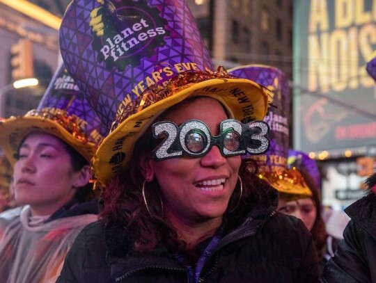 Times Square on New Year's Eve, New York, USA - 31 Dec 2022