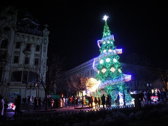 Christmas decoration in Odessa amid Russian invasion, Odesa, Poland - 30 Dec 2022