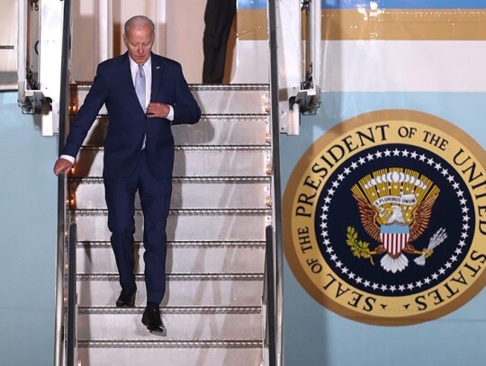 Biden arrives in Mexico for summit with Obrador and Trudeau, Zumpango - 08 Jan 2023