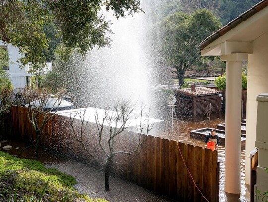 Storm damage in Carmel, California, USA - 10 Jan 2023