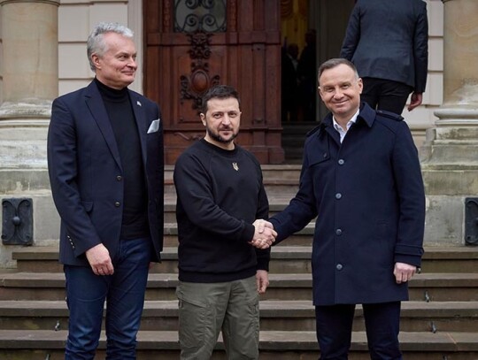 Andrzej Duda and Gitanas Nauseda visit the Western Ukrainian city of Lviv, Ukraine - 11 Jan 2023