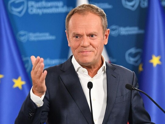 Leader of Civic Platform Donald Tusk press conference, Warsaw, Poland - 18 Oct 2022