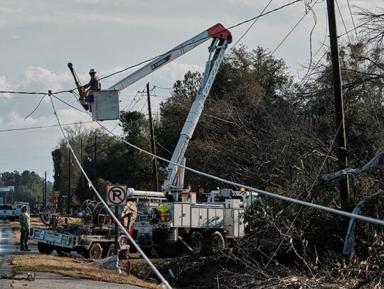 Tornado damage in Alabama, Mount Vernon, Usa - 12 Jan 2023