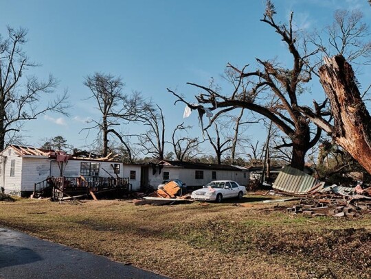 Tornado damage in Alabama, Mount Vernon, Usa - 12 Jan 2023