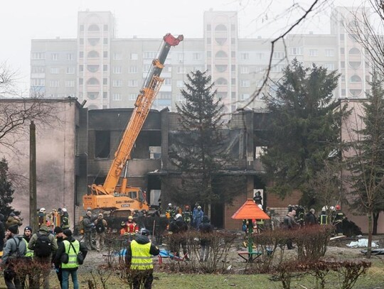 At least 18 people killed after helicopter crashes in Brovary, near Kyiv, Ukraine - 18 Jan 2023