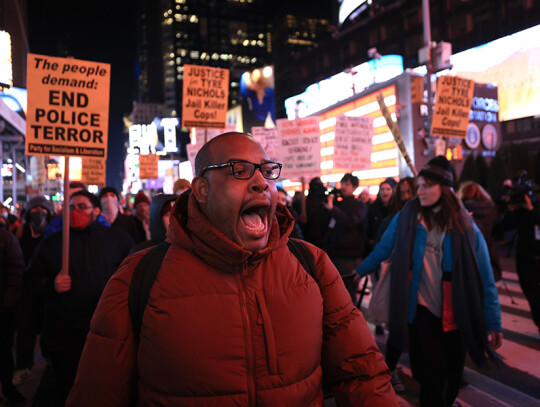 Reaction to Video Footage of Tyre Nichols in Memphis, New York, USA - 27 Jan 2023