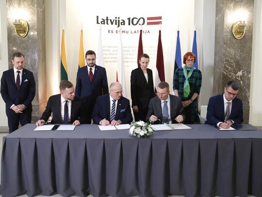 Foreign Ministers' of Latvia, Estonia, Lithuania and Poland meeting in Riga - 31 Jan 2023